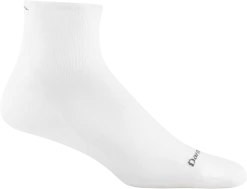 Darn Tough Men's 1/4 Ultra-Light Running Sock (1034) -Darn Tough Shop 1034 White