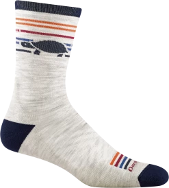 Darn Tough Men's Pacer Micro Crew Ultra-Light Cushion Running Sock - Ash (1041-ASH)