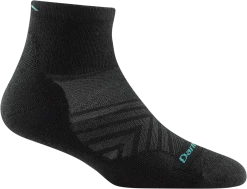 Darn Tough Women's 1/4 Ultra-Light Cushion (1048) -Darn Tough Shop 1048 Black