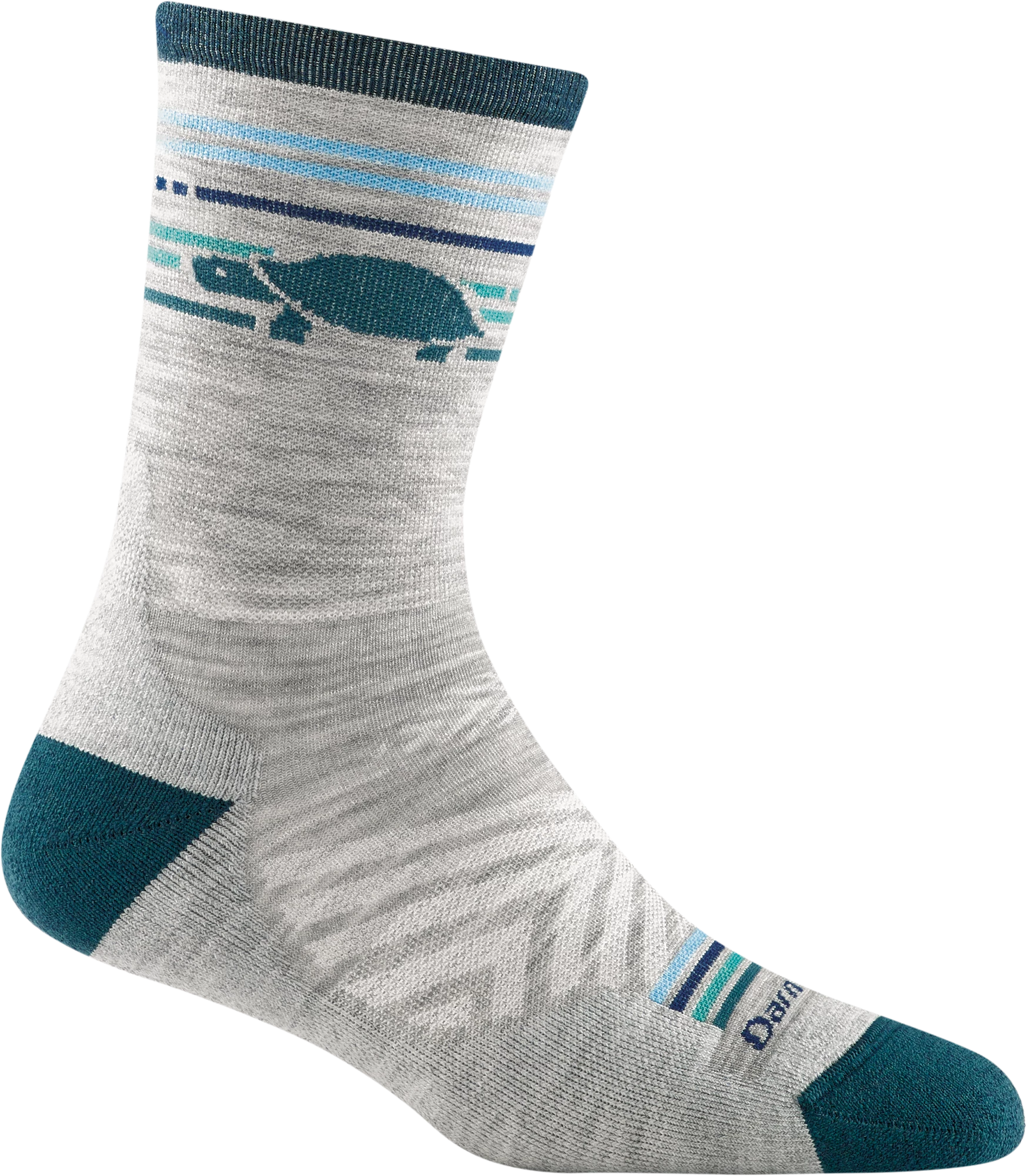 Darn Tough Women's Pacer Micro Crew Ultra-Light Cushion Running Sock - Gray (1050-GRAY) 3 Darn Tough Women's Pacer Micro Crew Ultra-Light Cushion Running Sock - Gray (1050-GRAY)