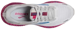 Brooks Women's Adrenaline GTS 22 - White/Oyster/Brilliant (1203531B160) -Darn Tough Shop 120353 160 O Adrenaline GTS 22