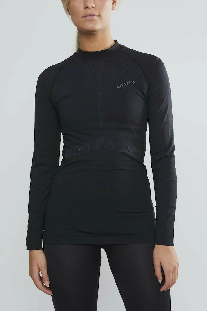 Craft Women's Active Intensity Crewneck Baselayer - Black/Asphalt (1907937-999995) Craft Women's Active Intensity Crewneck Baselayer - Black/Asphalt (1907937-999995) -Darn Tough Shop 1907937 999995 Active Intensity CN LS C1 Preview