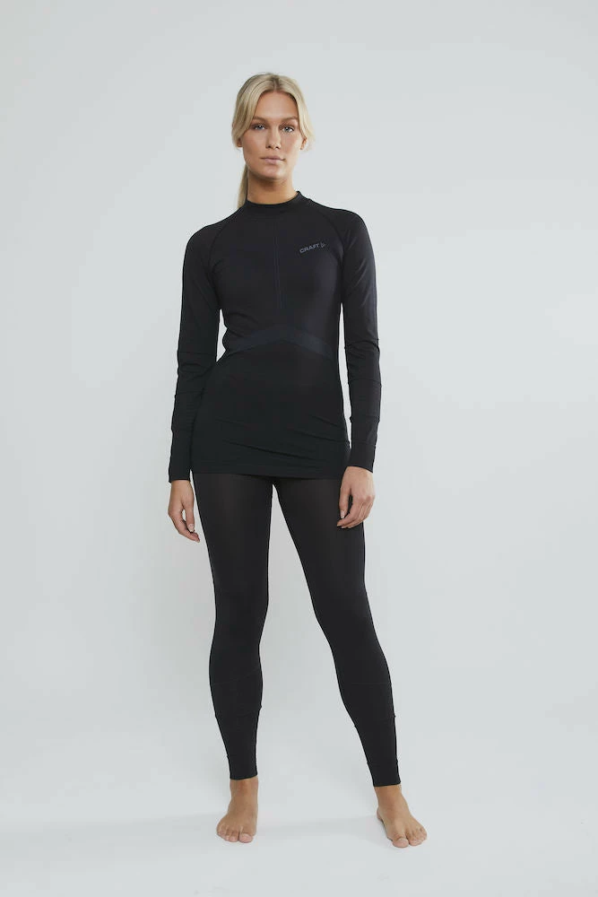 Craft Women's Active Intensity Crewneck Baselayer - Black/Asphalt (1907937-999995) Craft Women's Active Intensity Crewneck Baselayer - Black/Asphalt (1907937-999995) -Darn Tough Shop 1907937 999995 Active Intensity CN LS C6 Preview