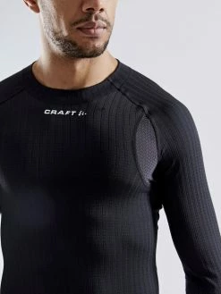Craft Men's Active Extreme X Baselayer - Black (1909679-999000) -Darn Tough Shop 1909679 999000 ActiveExtremeXCNLS Closeup3 Preview