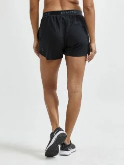 Craft Women's Advance Essence 5" Stretch Short - Black (1910759-999000) -Darn Tough Shop 1910759 999000 ADVEssence5 InchStretchShortsW Closeup2 Preview