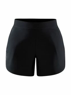 Craft Women's Advance Essence 5" Stretch Short - Black (1910759-999000) -Darn Tough Shop 1910759 999000 ADVEssence5 InchStretchShortsW Front Preview
