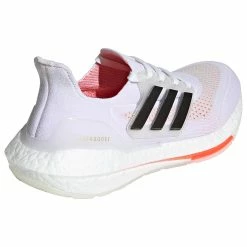 Adidas Women's UltraBoost 21 - White/Black/Solar Red (S23840) -Darn Tough Shop 20654900