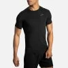 Brooks Men's Atmosphere Short Sleeve - Black (211317001) 2 Brooks Men's Atmosphere Short Sleeve - Black (211317001) -Darn Tough Shop 211317 001 MA Atmosphere Short Sleeve