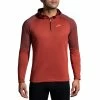 Brooks Men's Notch Thermal Hoodie - Copper/Heather Dark Copper (211402682)