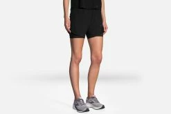 Brooks Women's Chaser 5" 2-IN-1 Short - Black (221464001)