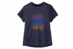 Brooks Women's Distance Graphic Short Sleeve (221469) 21 Brooks Women's Distance Graphic Short Sleeve (221469) -Darn Tough Shop 221469 459 LF Distance Graphic Short Sleeve