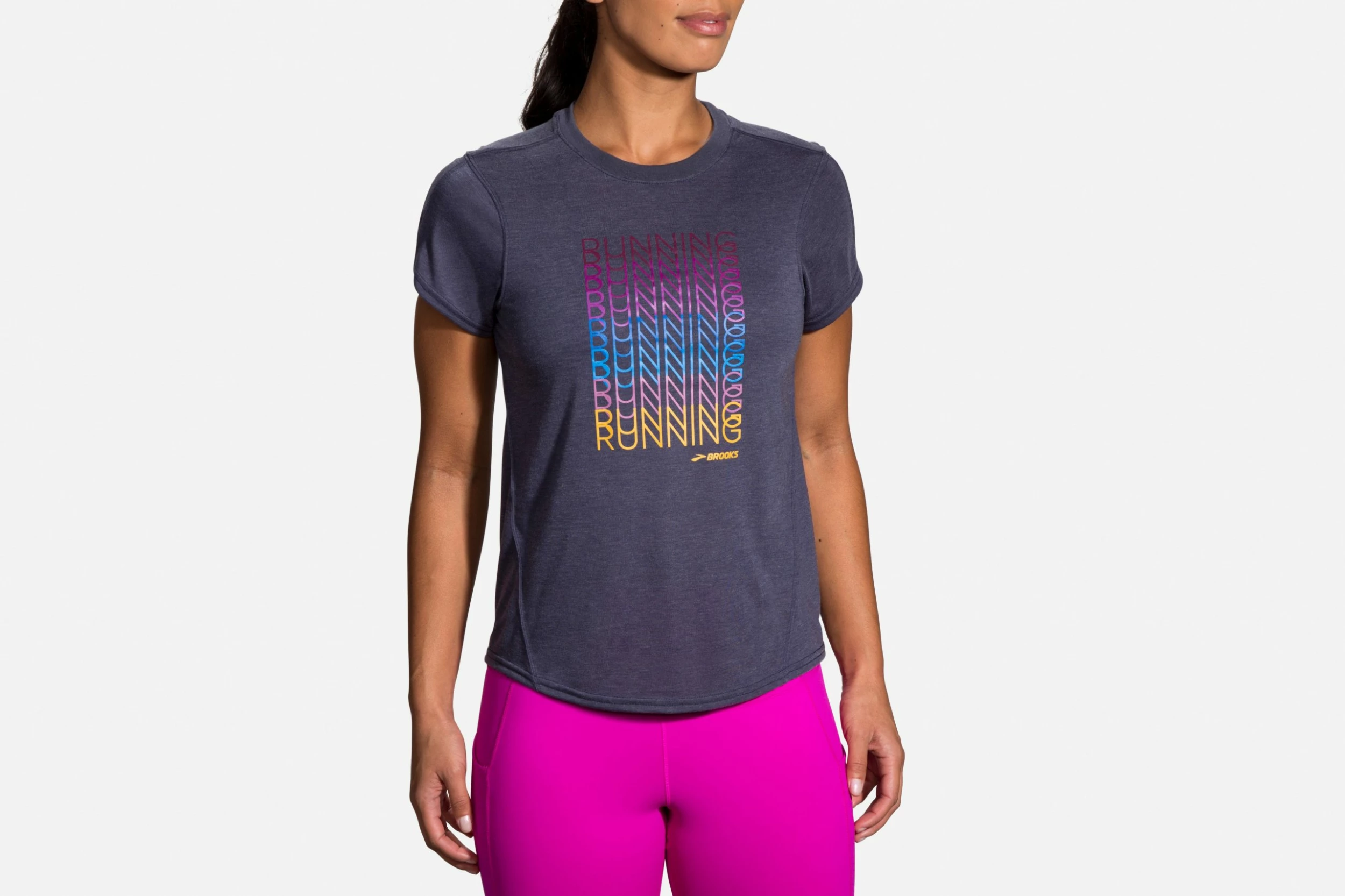 Brooks Women's Distance Graphic Short Sleeve (221469) 7 Brooks Women's Distance Graphic Short Sleeve (221469) - Image 5