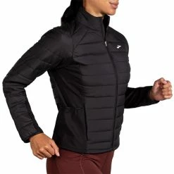 Brooks Women's Shield Hybrid Jacket - Black (221557001) 10 Brooks Women's Shield Hybrid Jacket - Black (221557001) -Darn Tough Shop 221557 001 MV Shield Hybrid Jacket 2