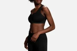 Brooks Women's Dare Zip Run Sports Bra - Black (350075001) -Darn Tough Shop 350075 001 ma Dare Zip 97e38bc0 c412 47c7 8e8d fc5fb885050d