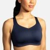 Brooks Women's Dare Underwire Run Bra - Navy (350078451) 1 Brooks Women's Dare Underwire Run Bra - Navy (350078451) -Darn Tough Shop 350078 451 MF Dare Underwire Run Bra