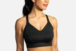Brooks Women's Drive Interlace Run Bra (350082) -Darn Tough Shop 350082 001 MF Drive Interlace Run Bra