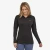 Patagonia Women's R1 Pullover - Black (40119BLK) -Darn Tough Shop 40119 BLK SV1