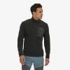 Patagonia Men's R1 Air Zip Neck - Black (40245BLK) -Darn Tough Shop 40245 BLK MK1