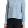 Vuori Women's Halo Essential Hoodie - Cloud Heather (VW226HLI) -Darn Tough Shop 4a04d6ae c97f 43d2 8f48 06ca6c026747