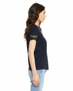 Marathon Sportswear Women's RUN BOS Relaxed Triblend Short Sleeve Tee (TS-RUNBOS-6413) -Darn Tough Shop 6413 gd z sd