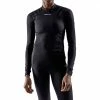 Craft Women's Active Extreme X CN Long Sleeve - Black (1909673-999000) -Darn Tough Shop 76727 14 1909673 999000 active extreme x cn ls closeup1
