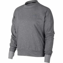 Nike Women's Therma Sphere Element Crew Long Sleeve - Gunsmoke/Heather (928946-036)