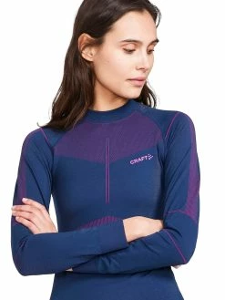 Craft Women's Active Intensity Crewneck Baselayer - Tide/Roxo (1907937-698486) 4 Craft Women's Active Intensity Crewneck Baselayer - Tide/Roxo (1907937-698486) -Darn Tough Shop CraftWomensCrewneckBaselayerTide Roxo2 min