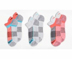 Saucony Inferno 3 Pack Running Socks (M22170) -Darn Tough Shop GreyHeatherassort