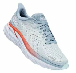HOKA Women's Clifton 8 Wide (D) -Darn Tough Shop HOKAWomensClifton8Wide BlueFogPleinAir 2
