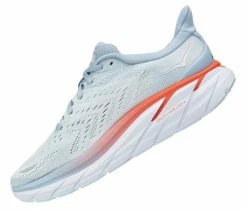 HOKA Women's Clifton 8 Wide (D) -Darn Tough Shop HOKAWomensClifton8Wide BlueFogPleinAir 4