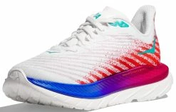 HOKA Women's Mach 5 -Darn Tough Shop HOKAWomensMach5 White Flame 3