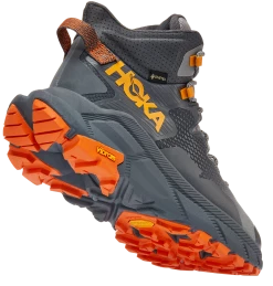 HOKA Men's Trail Code GTX -Darn Tough Shop HOKA Mens Trail Code GTX Castlerock Persimmon Orange 2