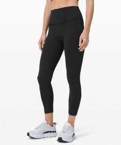 **Available In Select Stores Only** Lululemon Women's Wunder Train High Rise Tight 25" - Black (LW5CQDS-0001)
