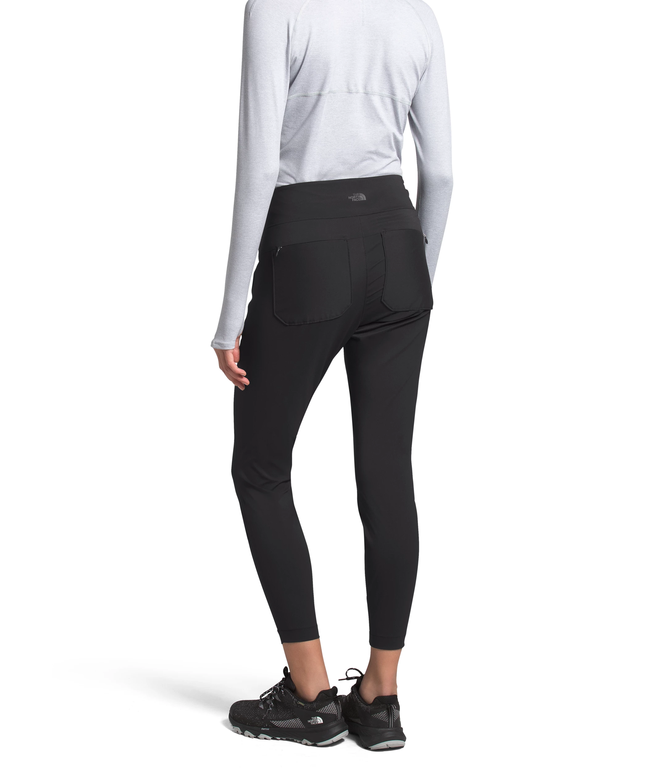The North Face Women's Paramount Hybrid Hi-Rise Tight - Black (NF0A3XFWJK3) The North Face Women's Paramount Hybrid Hi-Rise Tight - Black (NF0A3XFWJK3) -Darn Tough Shop NF0A3XFW JK3 back