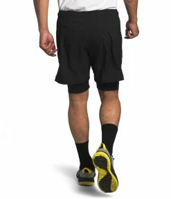 The North Face Men's Active Trail Dual Short - Black (NF0A48USJK3) -Darn Tough Shop NF0A48US JK3 back 2