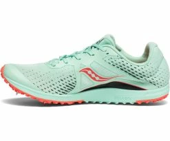 Saucony Women's Kilkenny XC 8 Spike - Mint/ViZi Coral (S19068-1) 4 Saucony Women's Kilkenny XC 8 Spike - Mint/ViZi Coral (S19068-1) -Darn Tough Shop S19068 1 2