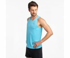 Saucony Men's Stopwatch Singlet (SAM800217) -Darn Tough Shop SAM800217 BA 1