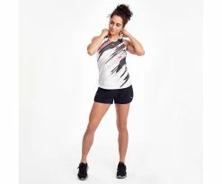 Saucony Women's Stopwatch Singlet (SAW800290) -Darn Tough Shop SAW800290 REDPR 3