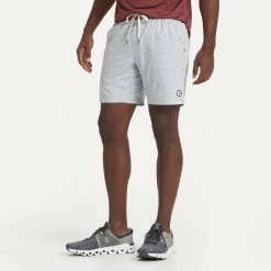 Vuori Men's Kore Short 7.5" -Darn Tough Shop Vuori V302 PSL PlatinumSlub 1