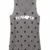 Marathon Sportswear Women's Plimoth Racerback Stars And Stripes Tank - Gray (PLI-AA1927P-EGS) -Darn Tough Shop aa1927p dr z FF