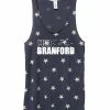 Marathon Sportswear Women's Branford Racerback Stars And Stripes Tank - Navy Blue (RUNBRANFORD-AA1927P-S) -Darn Tough Shop aa1927p gy z FF 2