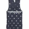 Marathon Sportswear Women's Portsmouth Racerback Stars And Stripes Tank - Navy Blue (PORT-AA1927P-S) -Darn Tough Shop aa1927p gy z FF 6