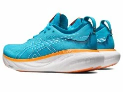 Asics Men's Gel Nimbus 25 -Darn Tough Shop asics mens gel nimbus 25 high cushion running shoe light blue 2