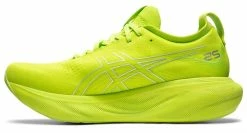 Asics Men's Gel Nimbus 25 5 Asics Men's Gel Nimbus 25 -Darn Tough Shop asics mens gel nimbus 25 running shoe lime zest white 3