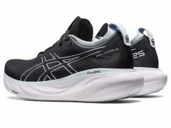 Asics Women's Gel Nimbus 25 -Darn Tough Shop asics womens gel nimbus 25 running shoe black blue 2