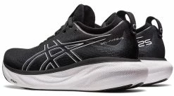 Asics Women's Gel Nimbus 25 12 Asics Women's Gel Nimbus 25 -Darn Tough Shop asics nimbus 25 black pure silver 2