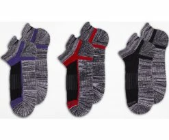 Saucony Inferno 3 Pack Running Socks (M22170) -Darn Tough Shop blackgreyassort