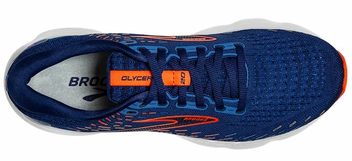 Combined w/Parent Brooks Men's Glycerin 20 Combined W/Parent Brooks Men's Glycerin 20 -Darn Tough Shop brooks glycerin 20 blue depths palace blue orange running shoes neutral cushioned 2
