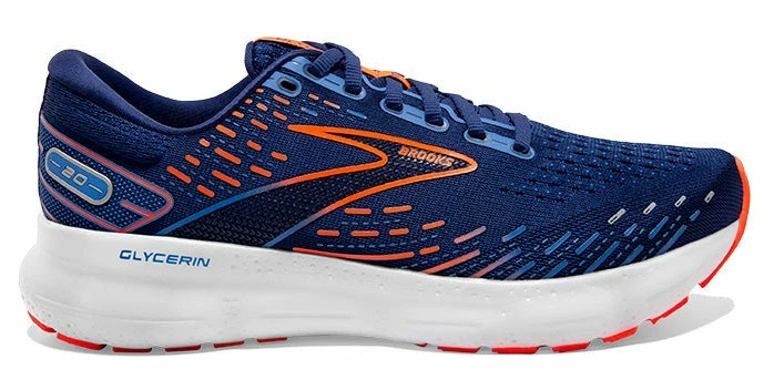 Combined w/Parent Brooks Men's Glycerin 20 Combined W/Parent Brooks Men's Glycerin 20 -Darn Tough Shop brooks glycerin 20 blue depths palace blue orange running shoes neutral cushioned 4