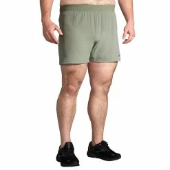 Brooks Men's Sherpa 5" Short -Darn Tough Shop brooks mens sherpa 5 inch running shorts pebble 2